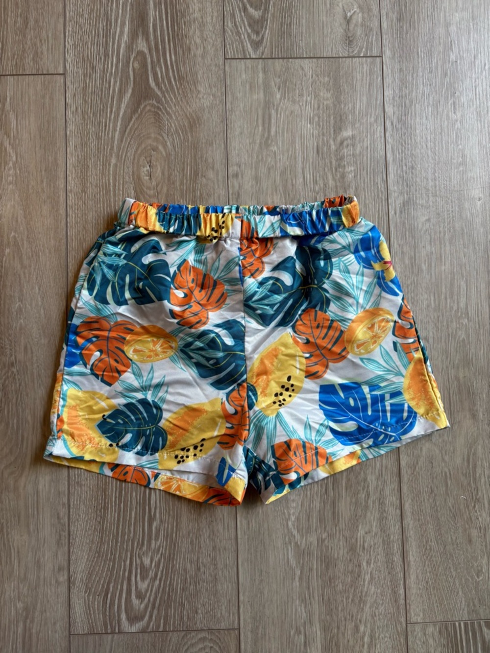 Kids Bright Tropical Swim Trunks